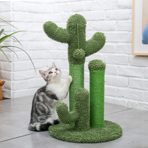 Cute Cactus Pet Cat Tree Toys