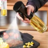 Premium Oil Spray Bottle Set for Kitchen and BBQ Cooking - 200ml & 300ml Dispenser for Olive Oil, Vinegar, and Soy Sauce