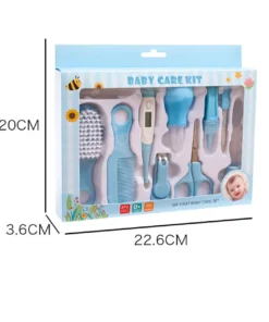 Dr isla 10Pcs set Newborn Baby Care Kit Thermometer Kid Toiletries Baby Kids Nail Hair Health 5