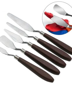 Stainless-Steel-Palette-Scraper-Set-Knives-For-Artist-Oil-Painting-Tools-Painting-Knife-Blade-Wooden