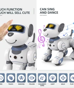Funny RC Robot Electronic Dog Stunt Dog Voice Command Programmable Touch sense Music Song Robot Dog 2