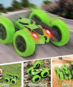 RC Stunt Car Children Double Sided Flip 2 4Ghz Remote Control Car 360 Degree Rotation Off 1