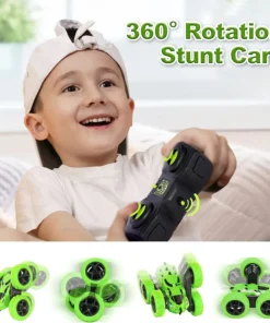 RC Stunt Car Children Double Sided Flip 2 4Ghz Remote Control Car 360 Degree Rotation Off 4