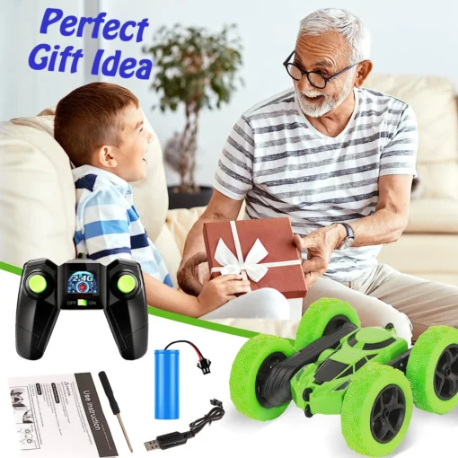 RC Stunt Car - Double Sided Flip, 360 Degree Rotation, Off-Road Fun - Image 6