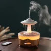 UFO Raindrop Ultrasonic Aroma Diffuser & Humidifier with Remote Control, 350ml, LED Night Light, Timing Function