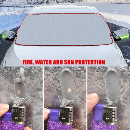 VarityMart Universal Car Windshield Cover – Waterproof, Hail Proof, Sunshade & Snow Protector - Image 3