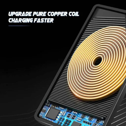 Car Wireless Charger Pad 15W Fast Charging – Compatible with iPhone, Samsung, Silicone Stand with Type-C Cable - Image 3