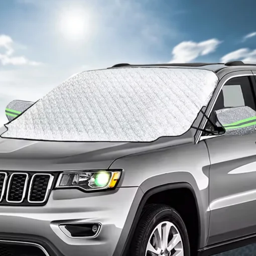 VarityMart Universal Car Windshield Cover – Waterproof, Hail Proof, Sunshade & Snow Protector