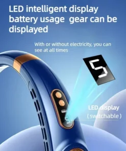 Rechargeable USB Neck Fan – Hands-Free Wearable Personal Cooling Fan, Portable Battery-Operated Bladeless Neck Fan for Indoor & Outdoor Use 11 kf Sf5e46e3e8e844915982236fd734c8cf1I